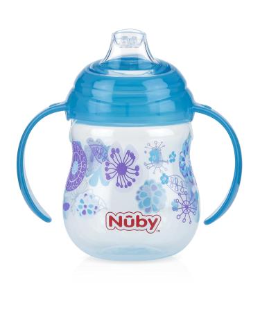 Nuby Designer Series No-Spill Clik-It Grip n' Sip Cup 9oz - Soft Flex Spout - Colors May Vary - Buy Online on GoSupps.com