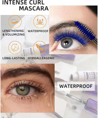 5D Brown Mascara Voluminous Waterproof-1Pcs Silk Fiber Tubing Mascara for Eyelashes Volume and Length Curling Eye Lash Longlasting Smudegproof Colored Mascara Liquid Lash Extensions Mascara for Women 02# Brown - Buy Online on GoSupps.com