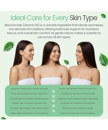 Pure Niacinamide Powder for Skin Care (Vitamin B3) DIY Niacinamide Serum Niacin Powder (4 Ounce / 113 Gram) Cosmetic Grade 4 Ounce (Pack of 1) - Buy Online on GoSupps.com