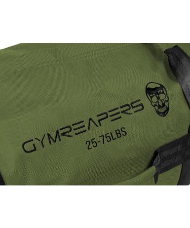Gymreapers Strength Training Sandbags - Heavy Duty Workout Equipment for Home & Cross Training | Military Conditioning Exercises - OD Green (50-125 lbs) - Buy Online on GoSupps.com