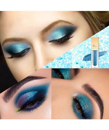 Ocean Blue Liquid Glitter Eyeshadow - Waterproof Vegan Shimmer Gel Eyeliner, Long-Lasting Metallic Eye Makeup - Buy Online on GoSupps.com
