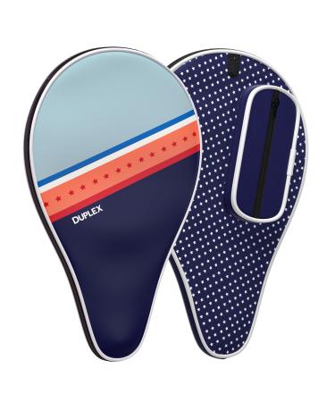 Duplex | Ping Pong Paddle Case - Best Table Tennis Paddle Cover for Blade with Bonus Ball Storage - Waterproof Material Bag