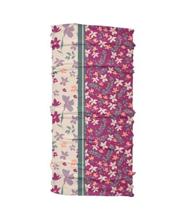 Karma Magenta Floral Headband for Women - Wide Fabric Headband and Stretchy Hair Scarf - Buy Online on GoSupps.com