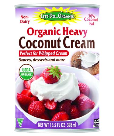 Let's Do...Organic Heavy Coconut Cream, 13.5 Ounce Can, White Original Version
