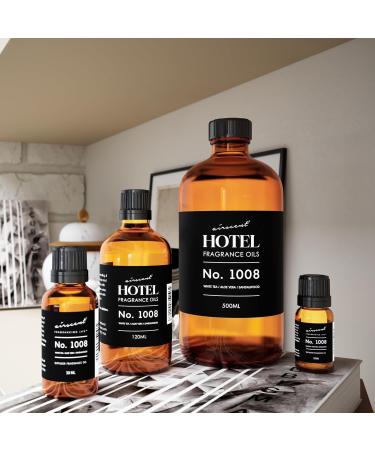 AirScent Hotel Diffuser Oil No. 1008 - White Tea Aloe Vera & Sandalwood - Hotel Scent Dupe - Premium Fragrance Oil for Ultrasonic and Waterless Diffusers and Crafting - 10 mL .34 fl oz Glass Bottle 0.34 Fl Oz (Pack of 1) - Buy Online on GoSupps.com