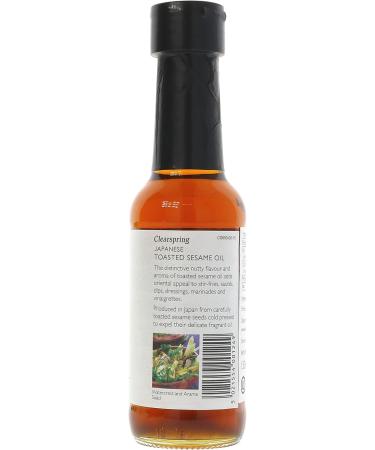 Clearspring Japanese Toasted Sesame Oil 150ml - Premium Quality Authentic Flavor - Buy Online on GoSupps.com