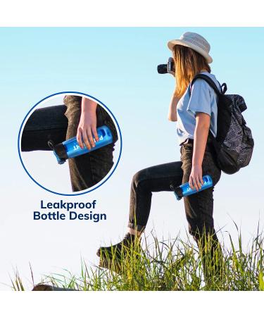 Prep-Right Survival 4-Stage Water Filter Bottle | BPA-Free | Camping and Travel Essential | Purple - Buy Online on GoSupps.com