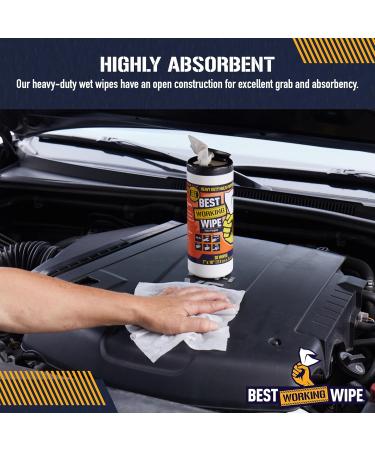 Heavy-Duty Disposable Industrial Cleaning Wipes - Multi-Purpose Extra Large 30 Count for Paint Oil Grease & More - Buy Online on GoSupps.com
