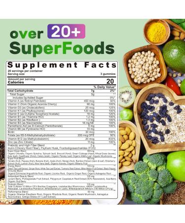 Fiber Gummies + Super Greens Gummies - Buy Online on GoSupps.com