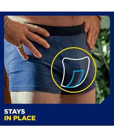 TENA Men Absorbent Protector Incontinence Pads Level 2 - 60 Count | Cup-Shaped for Medium Bladder Weakness | Urine Leakage Solution for Men - Buy Online on GoSupps.com