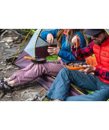 Jetboil Jetset Stowable Camping Utensil Set - Grey/Orange | Lightweight & Compact - Buy Online on GoSupps.com