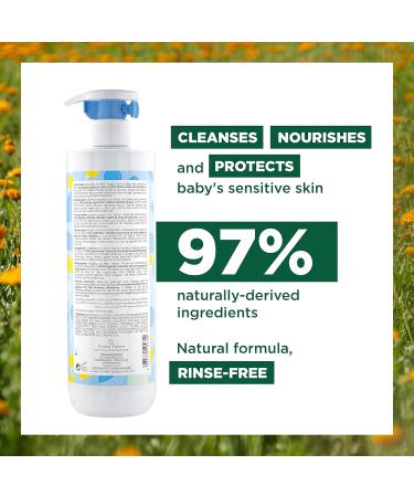 Klorane - Baby Cleansing Milk with Calendula - Normal to Dry Skin - Baby rinse-free - 500ml - Buy Online on GoSupps.com