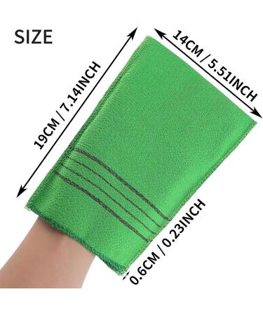 Molain 8Pcs Korean Exfoliating Bath Washcloth Set - Large Size Reusable Viscose Rayon Towel for Body Scrub and Shower - Premium Asian Exfoliating Mitts - Buy Online on GoSupps.com