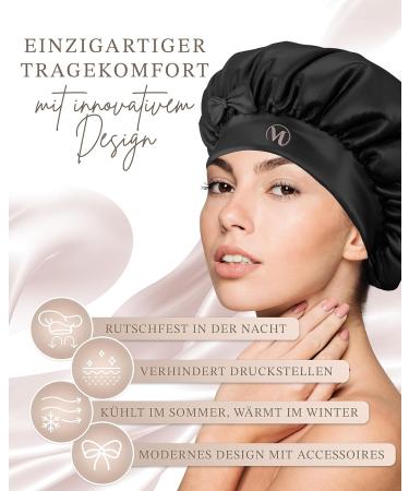 Schoela Hair Wonder Silk Sleeping Hood - 100% Oeko-Tex Certified Black - Optimal Hair Health Solution - Buy Online on GoSupps.com