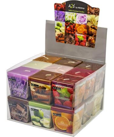 All2shop Scented Votive Candles Set - 18 Pure Fragrances for Relaxation & Aromatherapy - Buy Online on GoSupps.com