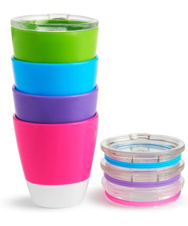 Munchkin Splash Open Toddler Cups 7oz Multicolored 4 Pack with Training Lids - Buy Online on GoSupps.com