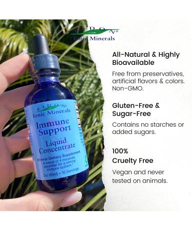 Eidon Ionic Mineral Supplements - Immune Support Liquid Concentrate 2 oz - Buy Online on GoSupps.com