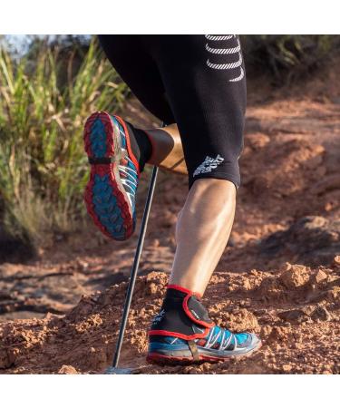 Azarxis Low Trail Gaiters | Reflective Ankle Gators | UV Protection | Breathable | Sand Prevention | Hiking Climbing | Red & Black - L/XL - Buy Online on GoSupps.com