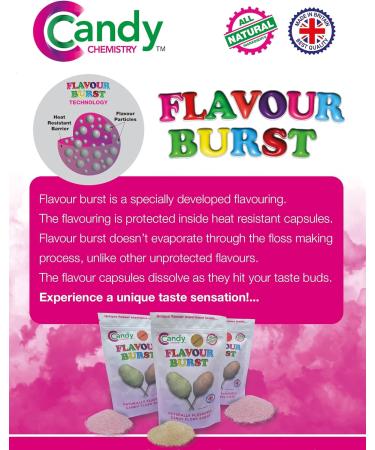 Candy Chemistry All Natural Cotton Candy Floss Sugar - For Home and Professional Candy Floss Machine - Various Flavours 400g (Aniseed) - Buy Online on GoSupps.com