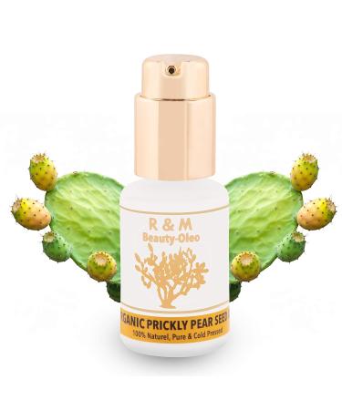 R&M Organic Cactus Core Oil - Premium Prickly Pear Seed Oil for Face Body & Hair - 30ml Pump Bottle for Beautiful Skin - Buy Online on GoSupps.com