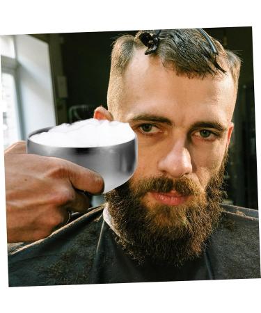 Frcolor Stainless Steel Shaving Bowl with Lid - Travel-Friendly Men's Shaving Shell for Salon Use | Perfect for Beard Care - Buy Online on GoSupps.com