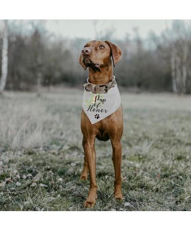 YTNONT Dog of Honor Maid of Honor Wedding Dog Bandana Wedding Photo Prop Pet Scarf Accessories Coral Wedding Bandana White 1 Count (Pack of 1) - Buy Online on GoSupps.com