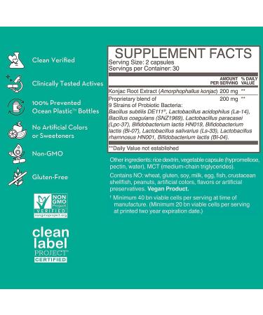 HUM Skin Squad Probiotic Supplement for Clear, Glowing Skin (60 Capsules) - Buy Online on GoSupps.com