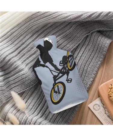 Hot Water Bottle with Lid - Motocross Motorcycle Rubber for Pain Relief Cramps & Therapy - Buy Online on GoSupps.com