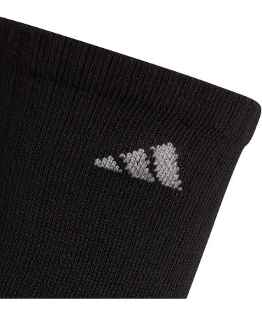 adidas Athletic Crew Socks 6-Pack - Medium Black/Aluminum - Buy Online on GoSupps.com