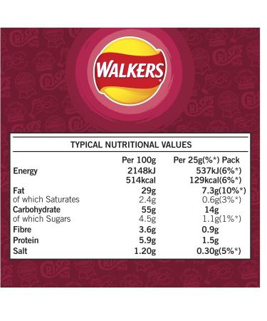 Walkers Smoky Bacon Multipack Crisps 6 x 25 g (Pack of 2) - Buy Online on GoSupps.com