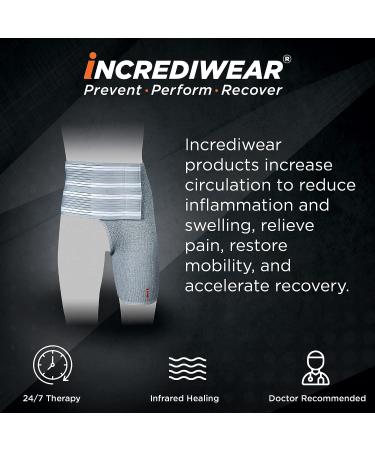 Incrediwear Hip Brace for Men and Women - Hip Pain Relief and Injury Recovery Support (Right Leg XX-Large) - Buy Online on GoSupps.com