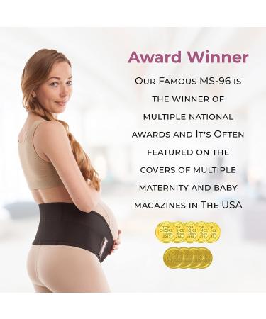 GABRIALLA Elastic Pregnancy Belly Band XL Black - Baby Safe Design, Adjustable & Breathable Maternity Belt for Posture Support & Pain Relief - Buy Online on GoSupps.com