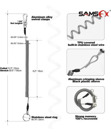 SAMSFX Aluminum Fishing Pliers Saltwater with Non-Slip Rubber Grip Handles and Tungsten Carbide Cutters - Blue Handle Pliers + Quick Knot Tool - Buy Online on GoSupps.com