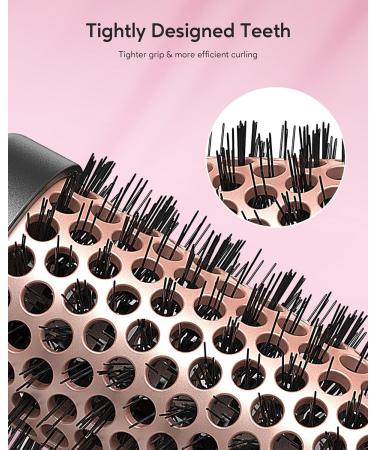 Wavytalk Pro Thermal Brush - 1.5 Inch Ionic Heated Round Brush for Smooth Blowouts & Natural Curls | Fast Heating Dual Voltage Rose Gold - Buy Online on GoSupps.com