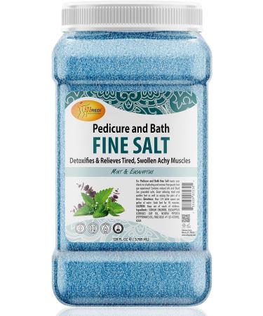 SPA REDI Detox Foot Soak 128 Oz - Mint Eucalyptus Dead Sea Salt with Argan & Coconut Oil for Hydration & Softening - Buy Online on GoSupps.com