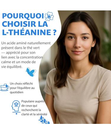 L-Th anine 500 mg 180 G lules V ganes Acide Amin Hautement Dos issu du Th Vert | Approvisionnement de 6 Mois | 98% Pur Sans Additifs | Fabriqu au Danemark - Buy Online on GoSupps.com