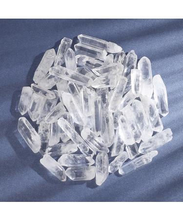 Xiannvxi 0.45 LB Raw Clear Quartz Bergkristall Stones - Natural Irregular Crystal Gemstones for DIY Jewelry - Bulk Medicinal Healing Crystals - Buy Online on GoSupps.com