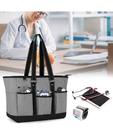 Trunab Large Grey Tote Bag for Nurse - Shoulder Bag for Work, School, Travel - Buy Online on GoSupps.com