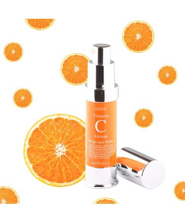 Lansley Natural Vitamin C Serum - Organic Korean Anti-Aging Serum with Vitamin C E & Collagen for Acne Scars & Wrinkles - All Skin Types 20ml - Buy Online on GoSupps.com