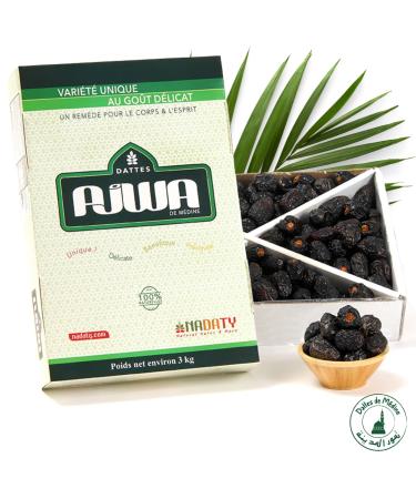 Premium Ajwa Dates from Medina 3kg - NADATY - A Remedy for Body and Mind