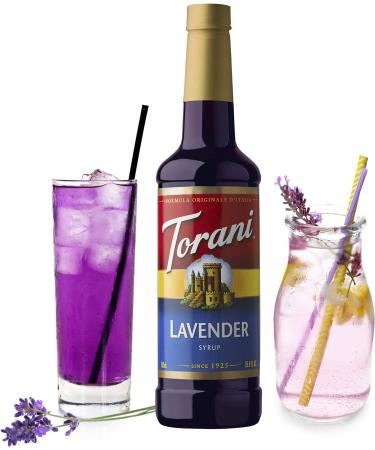 Torani Lavender Flavour Syrup Pet (Plastic) Bottle 750 ml. & Syrup Pump for Syrup Bottles 1-Count - Buy Online on GoSupps.com