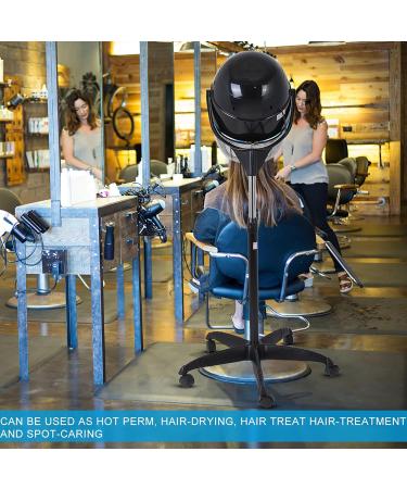 Adjustable Hooded Stand Up Hair Bonnet Dryer Adjustable Hooded Floor Dryer 1000W Professional Salon Hair Dryer Hair Dryer with Wheels - Buy Online on GoSupps.com