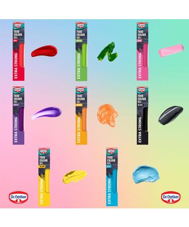 Dr Oetker Gel Pick N Mix - Create Custom Gel Combo with 7+ Flavours | Red Blue Pink Green Violet Yellow Pink Orange | 3 Pack (15g each)- Perfect Gel Gift Set for Jelly Lovers 15 g (Pack of 3) - Buy Online on GoSupps.com