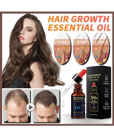 Nourishing Hair Growth Oil Serum for All Hair Types - Stimulates Scalp, Thickens and Promotes Density - 1pcs - Buy Online on GoSupps.com