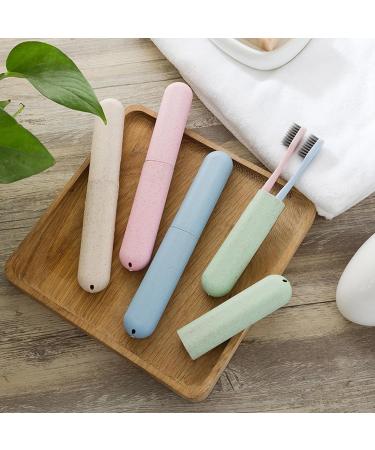 Buy Sasibiyb Travel Toothbrush Case - 6-Piece Portable Plastic Toothbrush Holder for Travel Camping & Home Storage - Buy Online on GoSupps.com