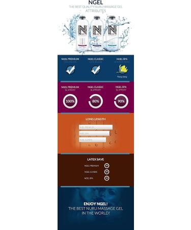 NGel Nuru Massage Gel Premium - Extra Silky Full Body Massage Gel for Ultimate Relaxation | International Shipping - Buy Online on GoSupps.com