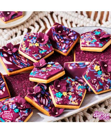 Funcakes Aubergine Fondant | Easy to Use Smooth & Flexible Cake Decoration | Halal Kosher & Gluten-Free | 250g Pack - Buy Online on GoSupps.com
