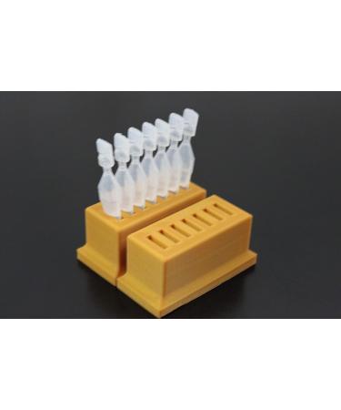Eye Drops Vial Holder - 2-Pack for 14 Single-Use Disposable Vials - Znet3D (Gold) | Optimize Eye Care Storage - Buy Online on GoSupps.com
