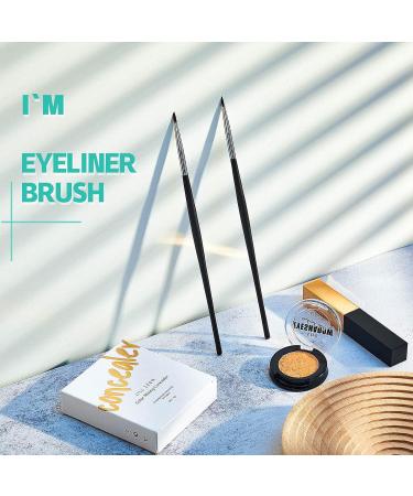 10 Pieces Thin Eyeliner Brushes - Fine Point Gel Eyeliner Tools for Perfect Eye Makeup - Synthetic Bristles for Wet Liquid & Water-Activated Eyeliner - Buy Online on GoSupps.com