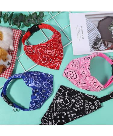 Tonyg-P Dog Bandana & Neckerchief Set - 4 Adjustable Headscarves for Small & Medium Dogs & Cats - Buy Online on GoSupps.com
